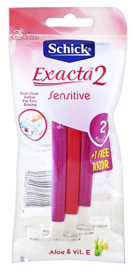 Schick Exacta 2 Sensitive System Kit For Women 1+2 (1's)