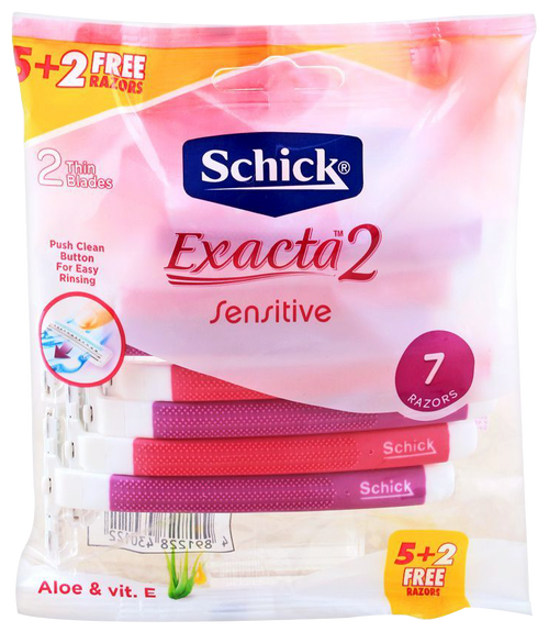 Schick Exacta 2 Sensitive For Women's 5+2  (1's)