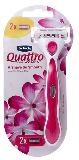 Schick Quattro Kit 2 For Women