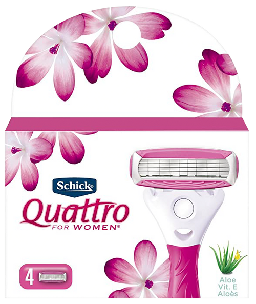 Schick Quattro Refill 4 For Women