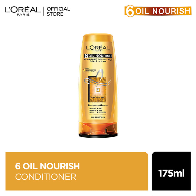 L'Oreal 6 Oil Nourish Nourishing Conditioner Scalp + Hair 175ml