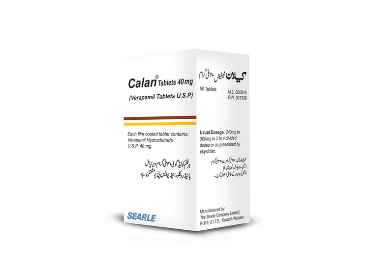 Calan 40mg Tablet 50's