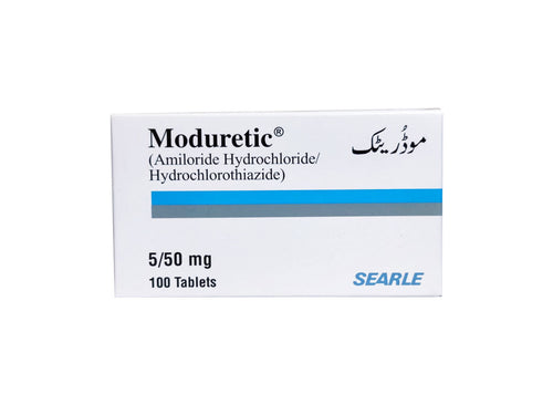 Moduretic 5/50 mg Tablet 100's