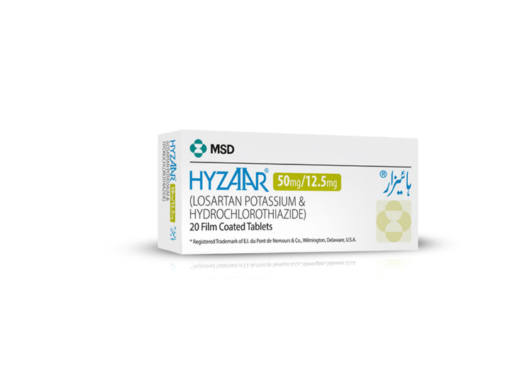 Hyzaar 50/12.5mg Tablet 28's