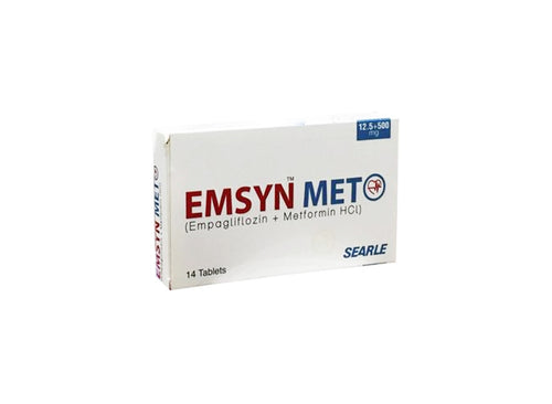 Emsyn Met 12.5+500mg Tablet 14's