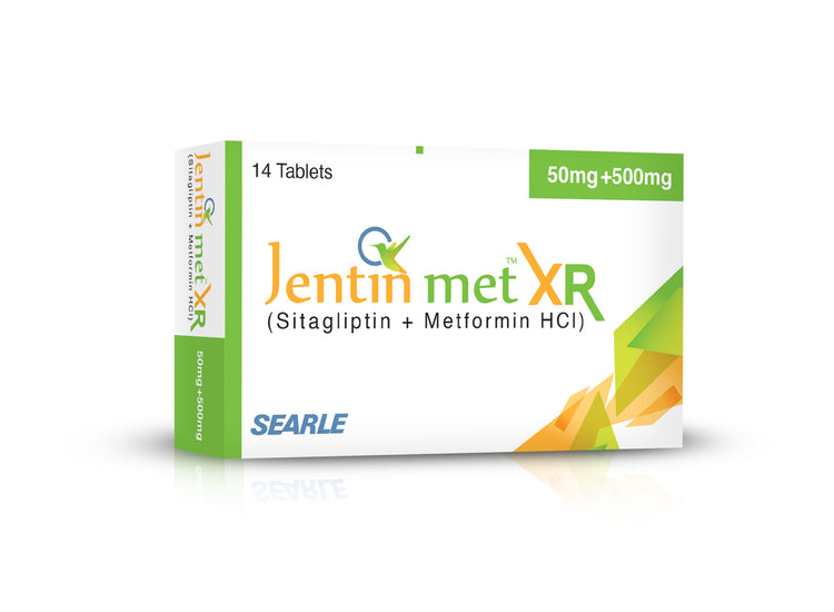 Jentin Met XR 50+500mg Tablet 14's