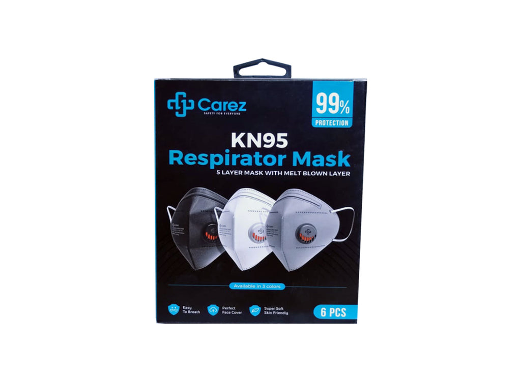 CAREZ-KN 95 RESPIRATOR MASK 6'S